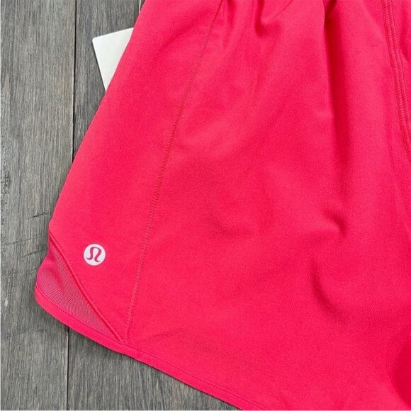 Lululemon NWT Hotty Hot Short *High-Rise Long 4" Cherry Mist - Picture 3 of 7